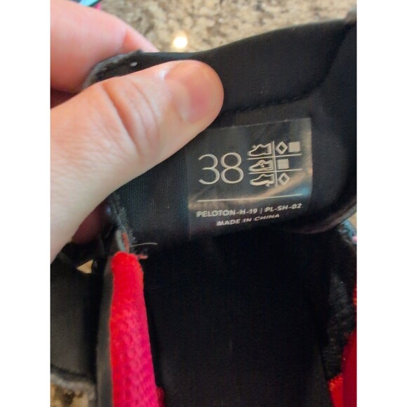 EUC Peloton cycling bike shoes with look delta cleats EU 38 US women's 7 - Picture 7 of 7